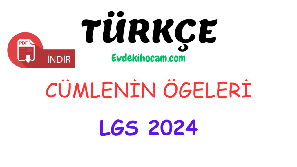 Cümlenin Ögeleri